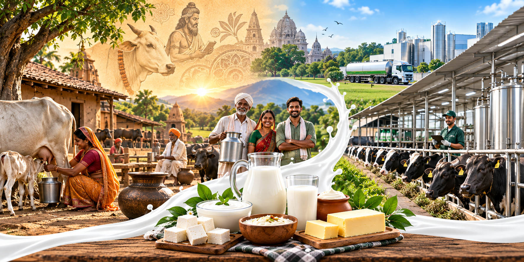 India’s Timeless Dairy Farming Traditions: From Villages to Modern Farms